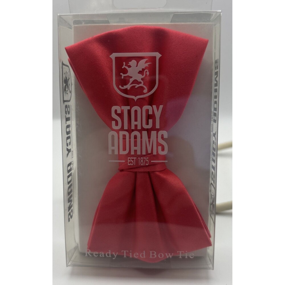 NEW Stacy Adams Hot Pink Bow Tie
